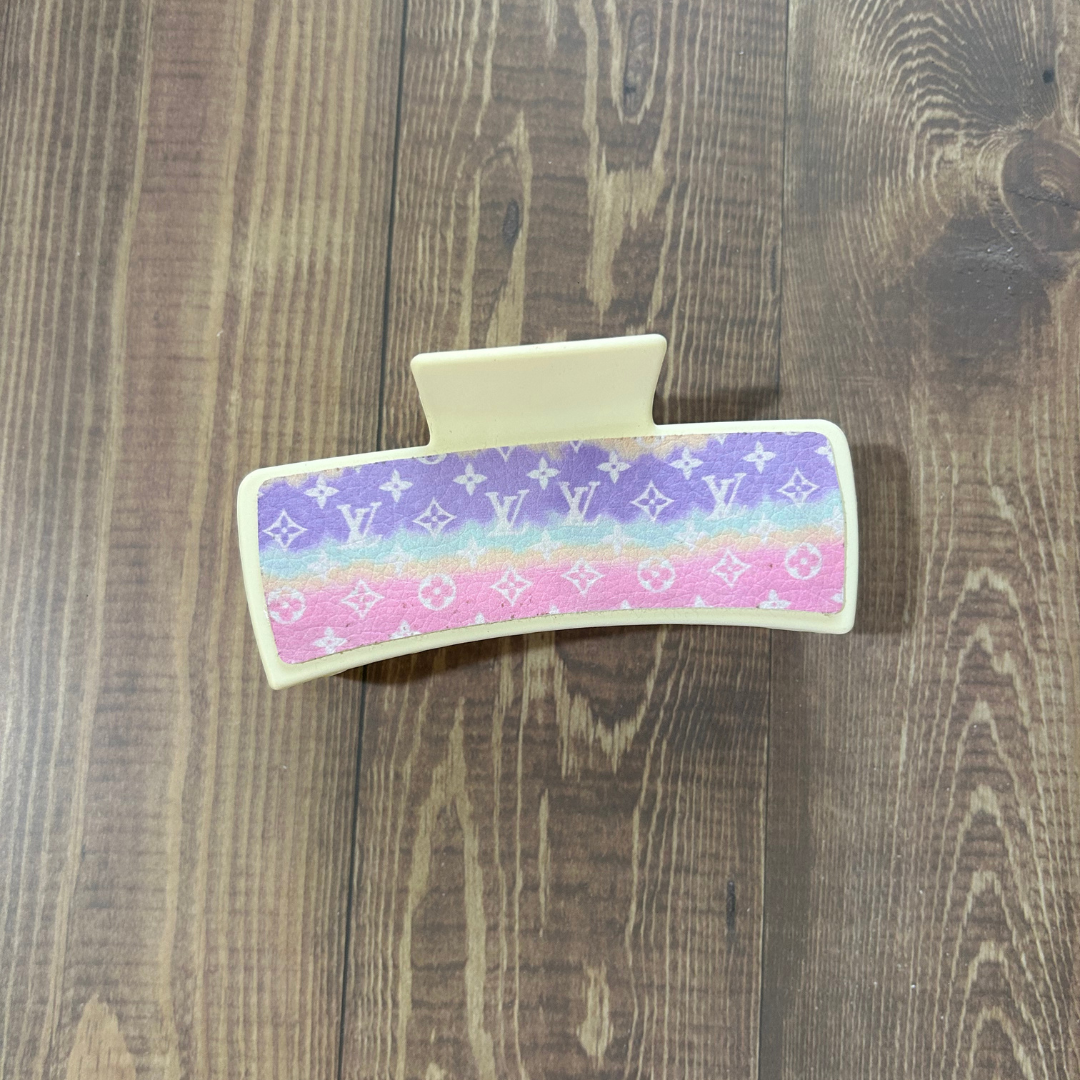 DESIGNER LEATHER HAIR CLIPS