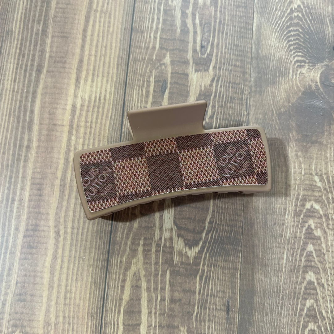 DESIGNER LEATHER HAIR CLIPS