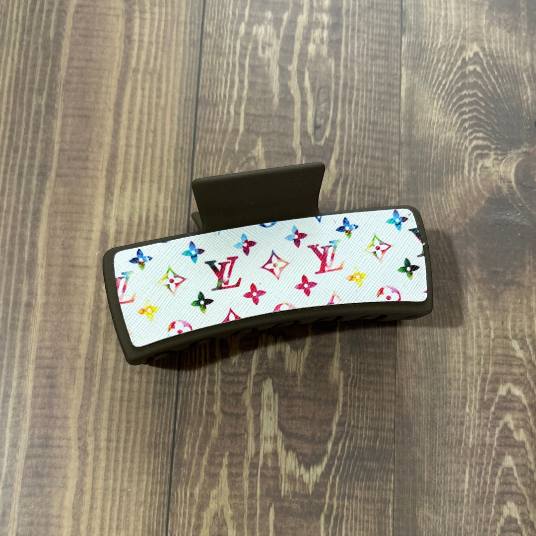 DESIGNER LEATHER HAIR CLIPS